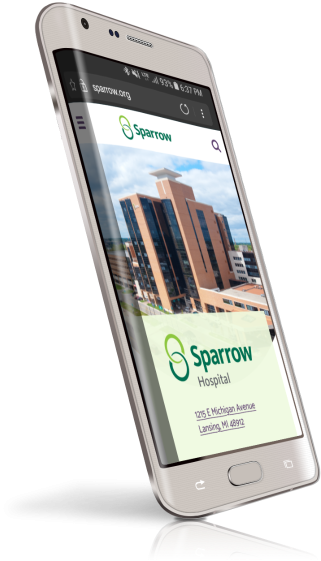 Sparrow Healthcare responsive website design